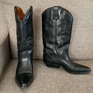 Leather Cowgirl boots Size 9 Cowboy Western